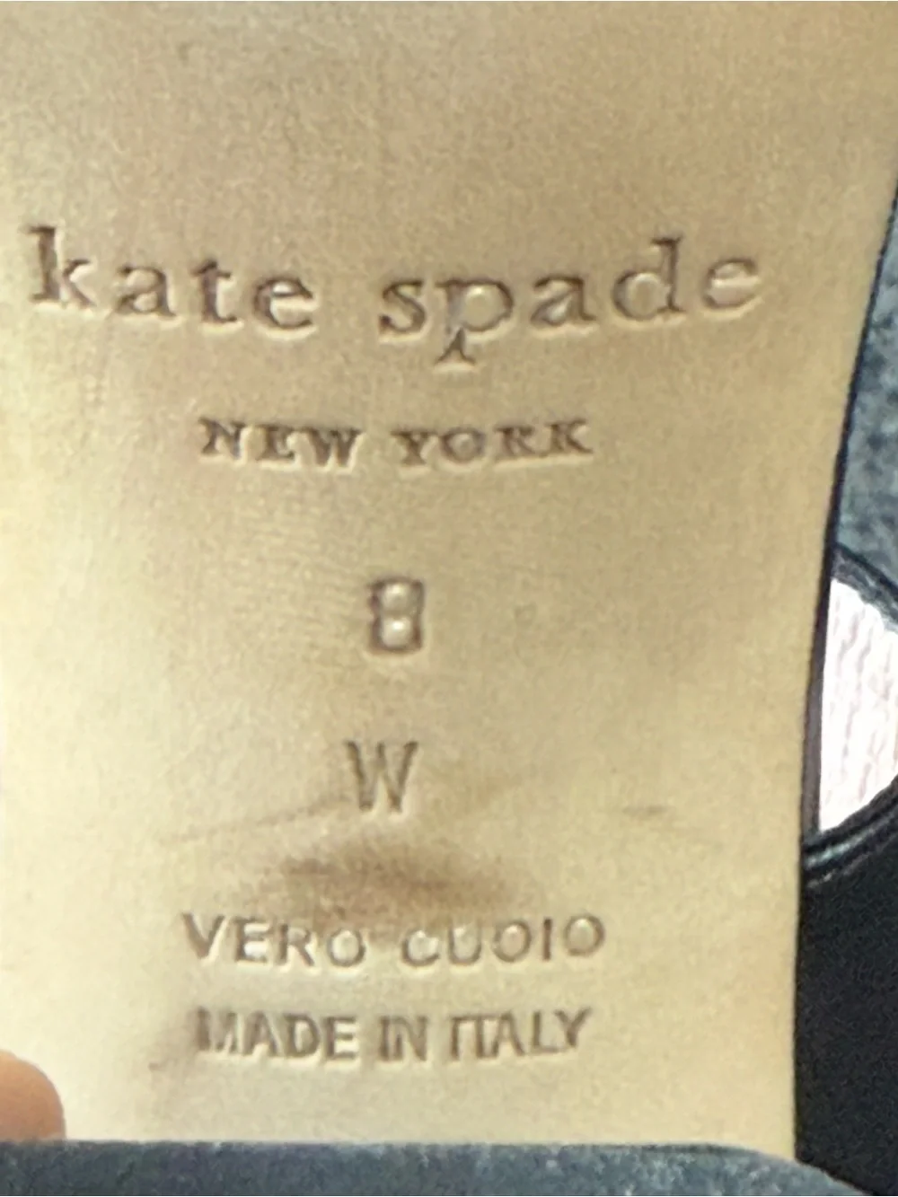 Kate Spade New York-Black leather boho tassel block sandals - “Central Too”(8)